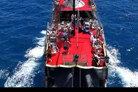 Alanya Sunset Boat Tour – Foam Party, Music & Swimming Break Sunset Boat Dinner+Party Boat (With Transfer)