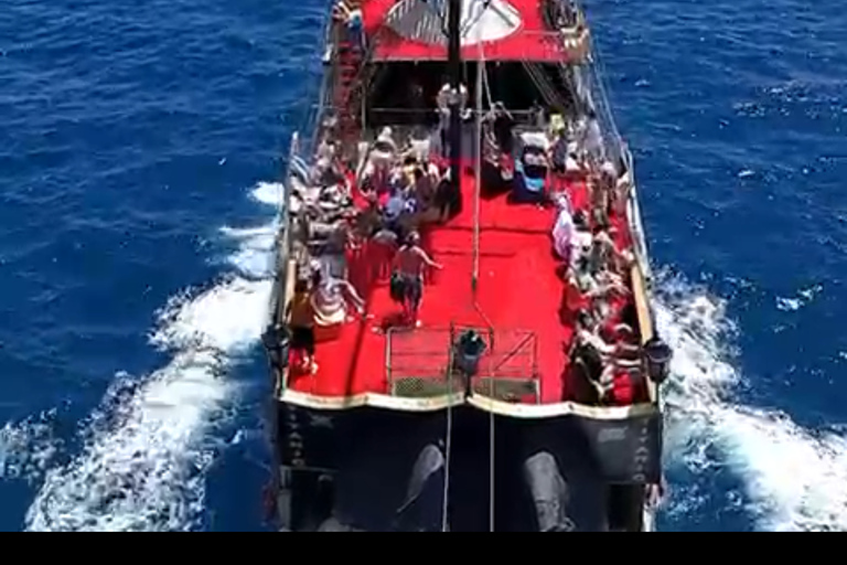 Alanya Sunset Boat Tour – Foam Party, Music & Swimming Break Sunset Boat Dinner+Party Boat (With Transfer)