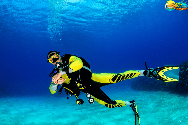 Buceo con botella completa y deportes acuáticos en Grande Island