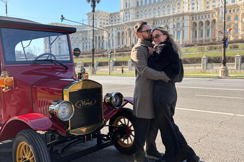 Bucharest: Private City Tour by Electric Retro Car Bucharest: Complete 2-Hour City Tour by Retro Electric Car