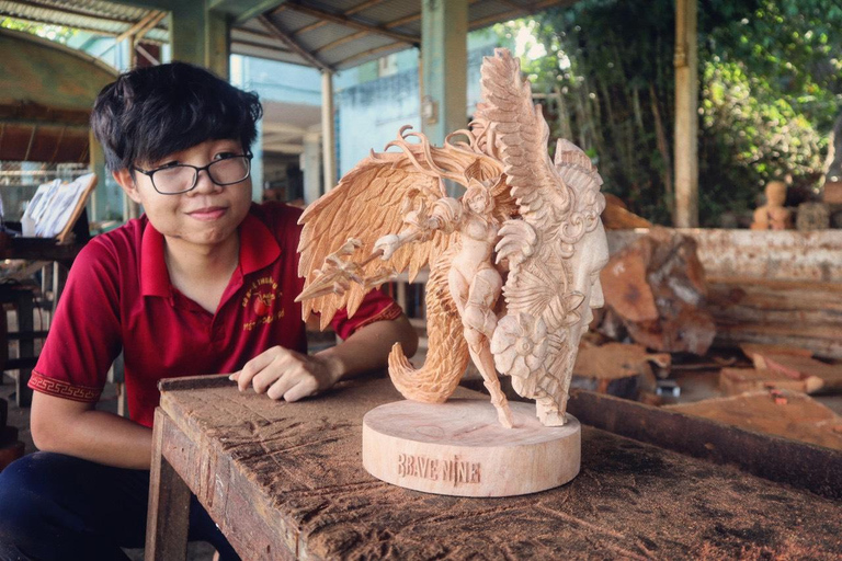 Hoi An : 3 heures de cours de sculpture sur bois avec un artiste local