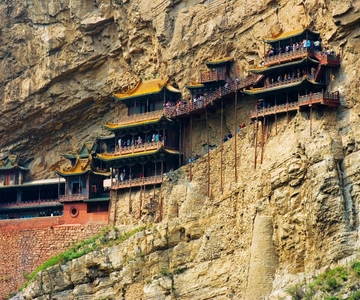 Visite privée du temple suspendu et des grottes de Yungang