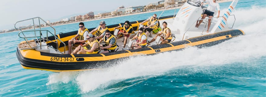 Baie de Palma : 1 heure d'aventure en bateau rapide