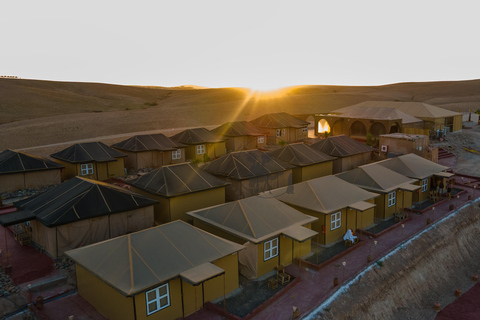 Marrakech: Overnight in Agafay Desert with Dinner & Campfire From Marrakech: Agafay Overnight with Dinner, Fire & Music