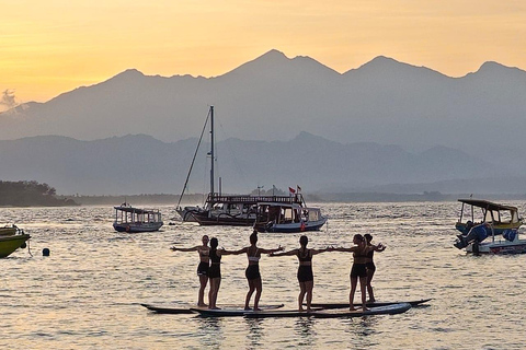 Gili Trawangan : Sup Yoga coucher et lever de soleilFlux du matin