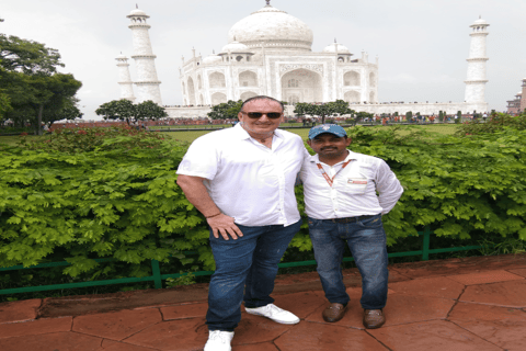 Depuis Delhi : Visite privée du Taj Mahal et du Fort d'Agra avec déjeuner