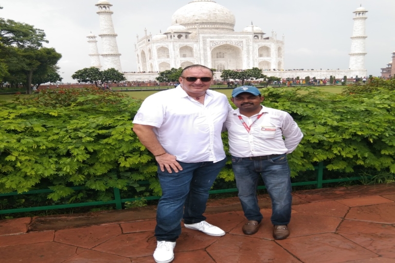 Depuis Delhi : Visite privée du Taj Mahal et du Fort d'Agra avec déjeuner