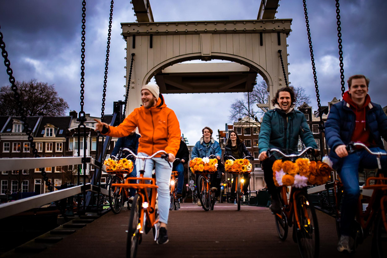 Amsterdam: Top Highlights Guided Bike Tour EN/DE/ES/FR/IT/CN Bike Tour with Guide & Audio Guide in DE, ES, FR, IT, and CN