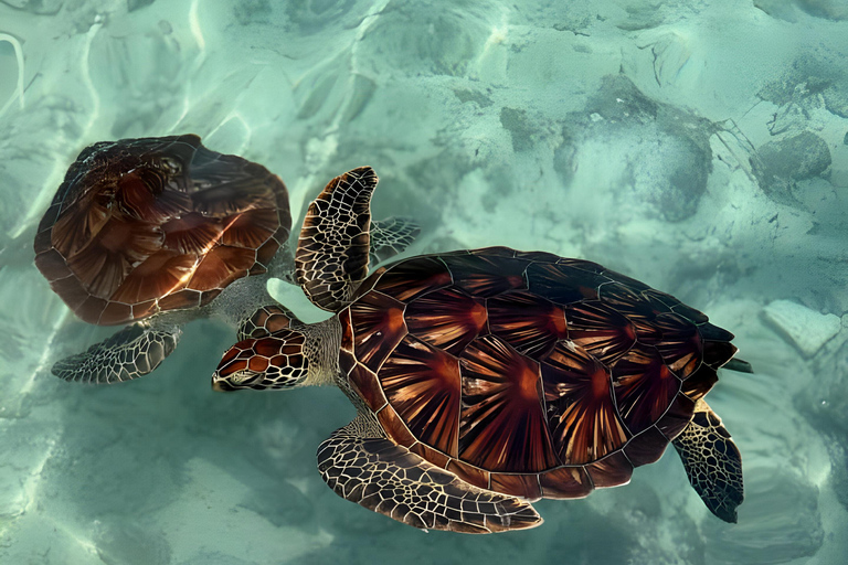 Zanzibar: Simma med sköldpaddor i Salaam-grottan och en bevarande-turKizimkazi: Salaam-grottan, simma med sköldpaddor och bevarande