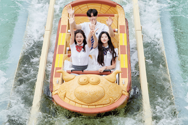 Busan: Lotte World 1 Day Pass + Korean School Uniform Rental Busan Lotte World 1 Day Pass + Korean School Uniform Rental