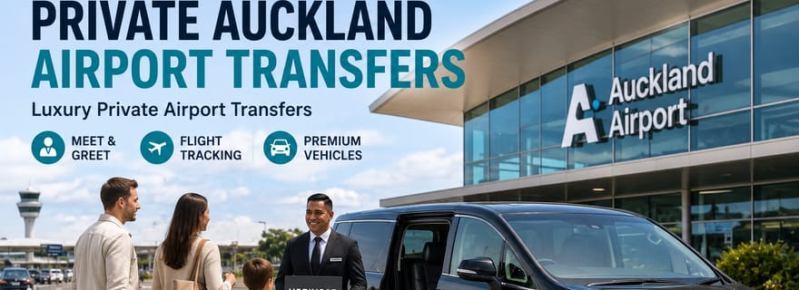 Auckland: trasferimento privato in minivan dall'aeroporto alla città, andata o ritorno