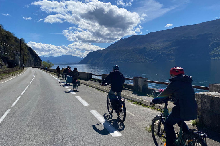 Uthyrning av elcyklar, tur runt Bourget-sjönUthyrning av elcykel, rundtur i Lac du Bourget