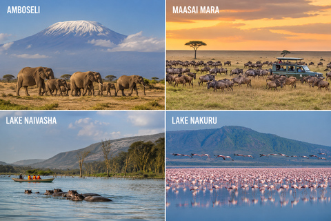 Kenya: Maasai Mara, Amboseli, & Lakes 7-Day Safari Tour