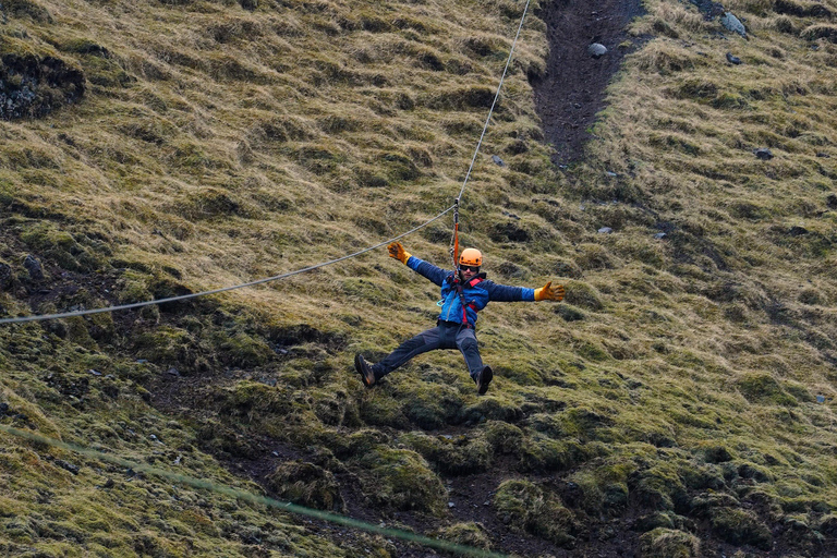 Vík: Zipline Adventure over Canyons and Waterfalls