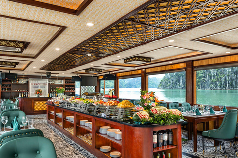 Da Hanoi: Crociera di lusso nella Baia di Ha Long con pranzo a buffetDa Hanoi: Crociera di lusso nella baia di Halong con pranzo a buffet