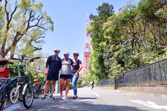 3h Private E-bike Tour fr Tokyo Tower, Start at Your Hotel