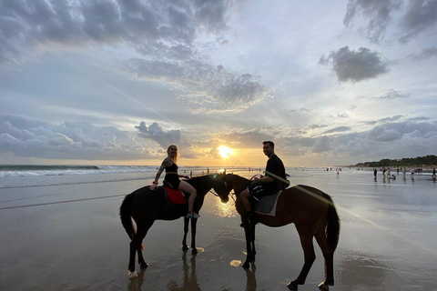 Seminyak: Bali Horse riding Adventure Seminyak Beach 1 Hour ride (meet at meeting point)