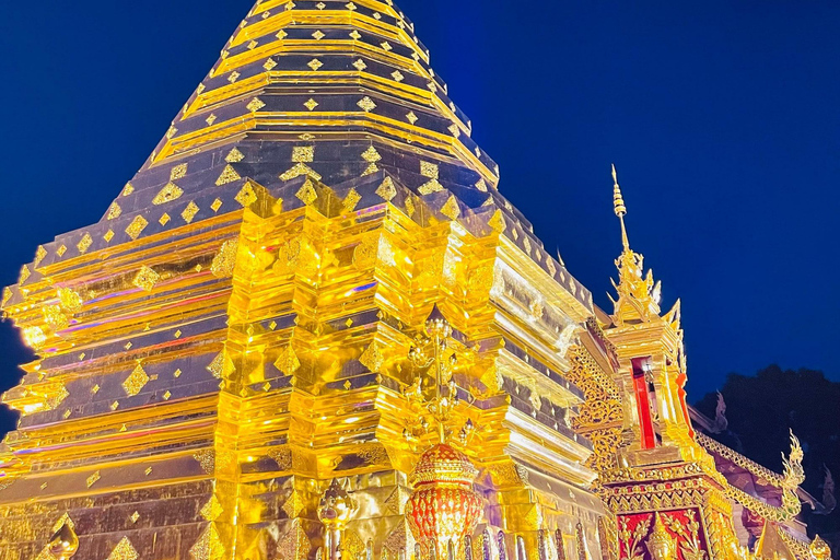 Chiang Mai: Doi Suthep, Wat Pha Lat & Sticky Waterfall TourChiang Mai: Doi Suthep-tempel en unieke kleverige waterval