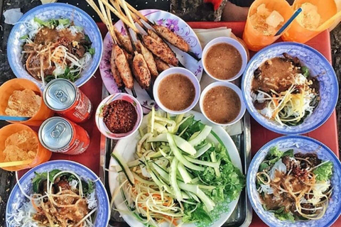 Hue: Food Walking Tour with Coffee and Market Visit Hue Street Food Tour by Cyclo