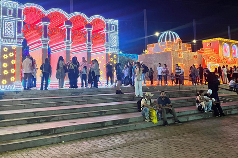 Christmas lights on the Medellín River