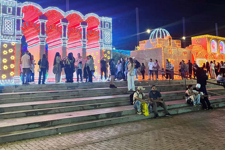 Christmas lights on the Medellín River