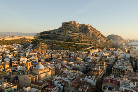 Alicante: Private Guided Tour with Your Mobile Phone Alicante: The Code of St. Barbara and the Mine of 1709 with Kit and Live Guide