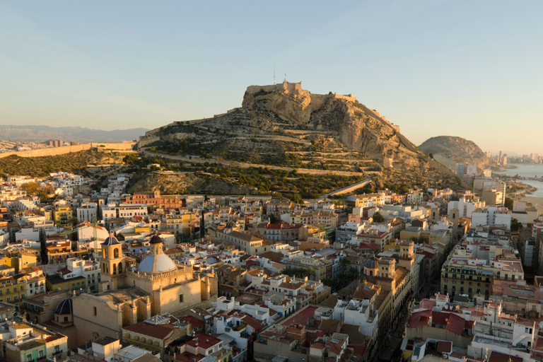 Alicante: Private Guided Tour with Your Mobile Phone Alicante: The Code of St. Barbara and the Mine of 1709 with Kit and Live Guide