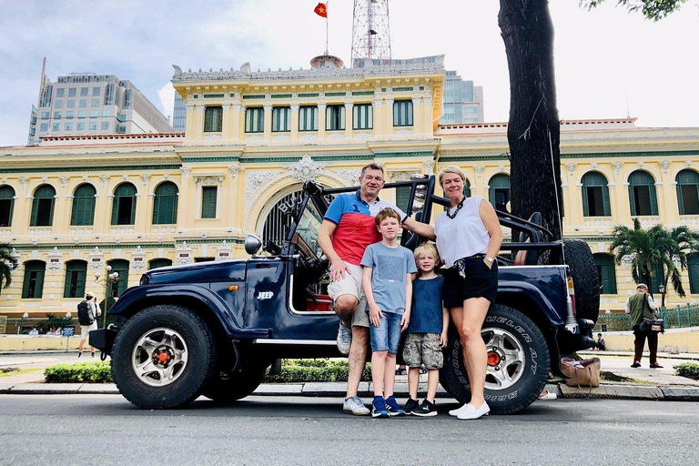 Saigon Half day by Jeep: City Landmarks & Local Life