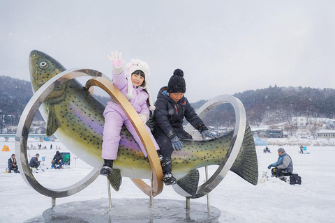 From Seoul: Pyeongchang Trout Festival & Ice Fishing A. Round-Trip Shuttle Bus Only