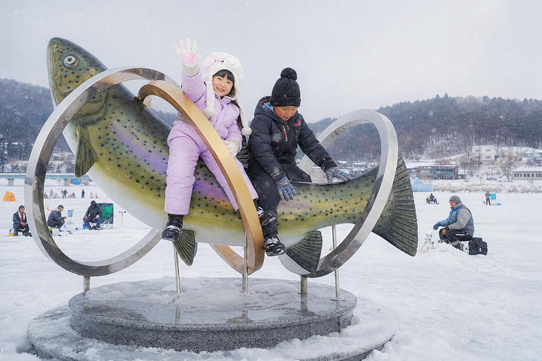 From Seoul: Pyeongchang Trout Festival & Ice Fishing A. Round-Trip Shuttle Bus Only