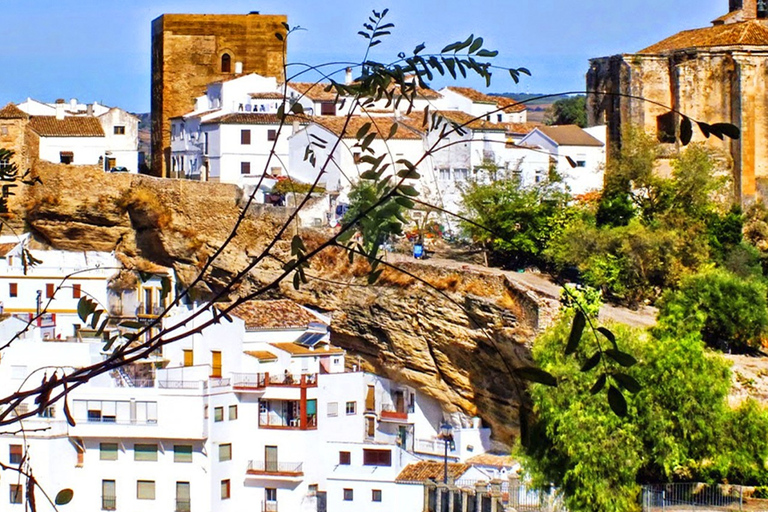 De Málaga: Tour completo por Ronda e Setenil de las BodegasTour guiado por Ronda e Setenil - Da estação de trem de Málaga