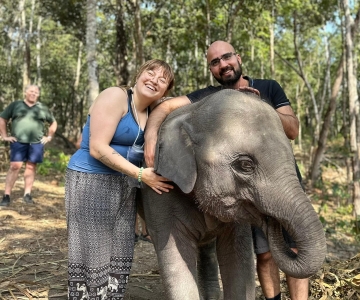 Chiang Mai: Elefanten-Schutzgebiet & Wasserfall Gruppenreise