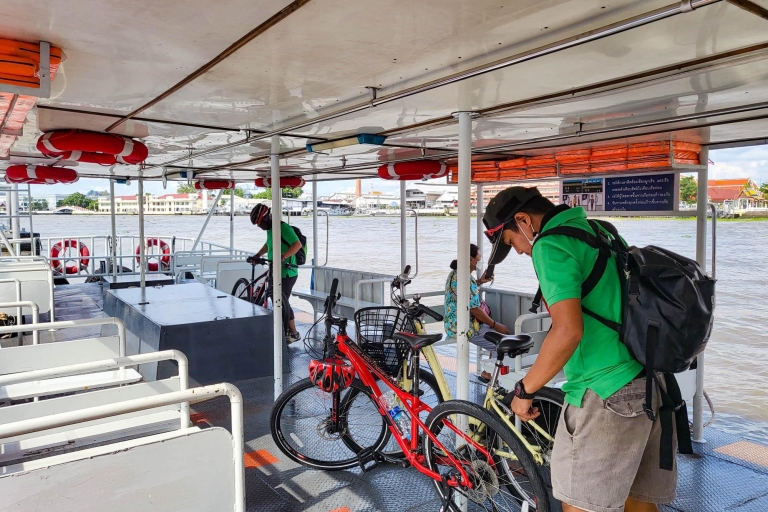 Bangkok: tour gastronómico de medio día en bicicleta con almuerzoTour privado con recogida y regreso al hotel