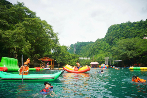 Phong Nha: Zipline Dark Cave & Paradise Cave Exploration Option 4: Full Adventure Experience - Drop-off in Hue