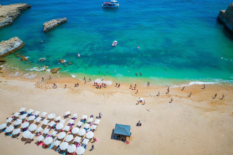 Albufeira: Rejs wycieczkowy z grillem na plaży i otwartym barem