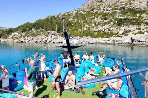 Rhodes: Lindos Cruise with Swimming Stops
