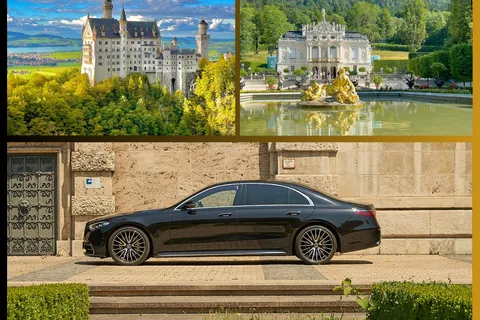 Tour di Neuschwanstein da Monaco di Baviera in limousine per 3 persone con autista privato