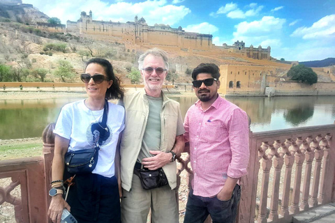 From Jaipur: Pink City Full-Day Heritage Guided Tour by Car From Jaipur: Private Tour with Car, Driver & Guide Only