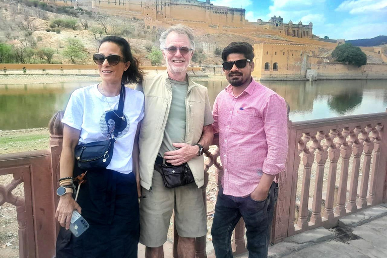 From Jaipur: Pink City Full-Day Heritage Guided Tour by Car From Jaipur: Private Tour with Car, Driver & Guide Only