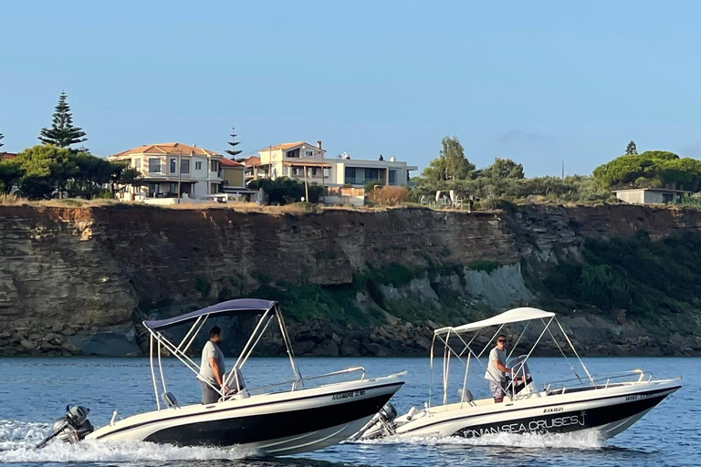 Zakynthos: Private Boat Cruise with Skipper or Self-Drive South with Captain:Turtles, Keri & Secret Caves