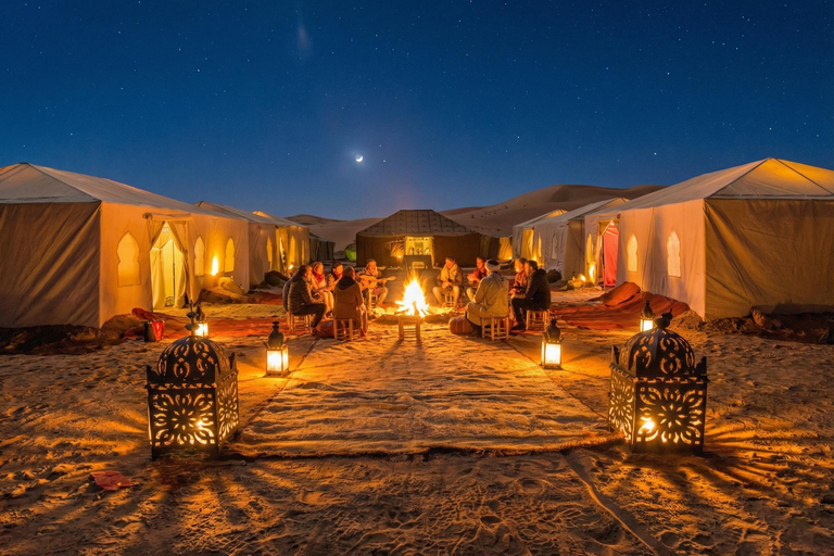 Marrakech: 3-Day Merzouga Sahara Desert Tour & Luxury Camp Option 3 — Premium Desert Experience