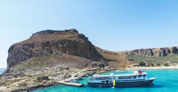 From Kissamos Port: Boat Cruise to Balos Lagoon & Gramvousa