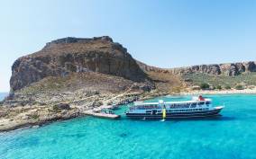 From Kissamos Port: Boat Cruise to Balos Lagoon & Gramvousa