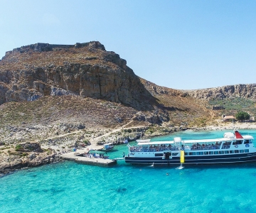 Fra Kissamos havn: Båttur til Balos-lagunen og Gramvousa