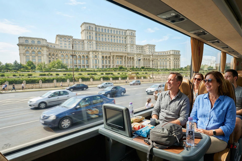 Bucharest Tour Parliament, Ceausescu House & Village Museum Entrance Tickets Included
