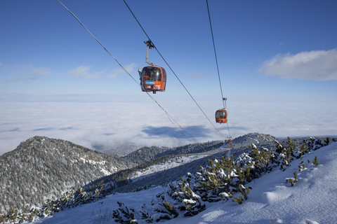 Excursão de um dia: Esquiar em Borovets e relaxar nas piscinas termais e na sauna