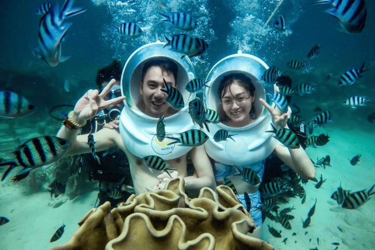 بوراكاي: التنقل بين الجزر مع الغداء والغوص بالخوذة