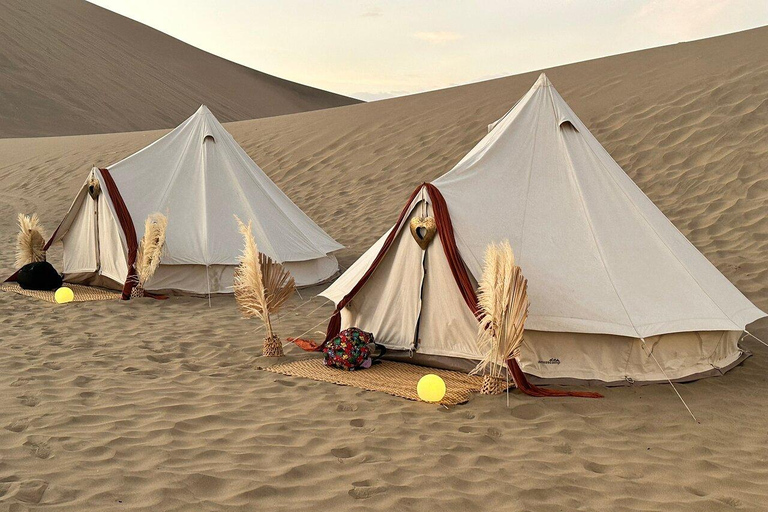 Huacachina: Desert Glamping, Dinner, and Wine Tasting