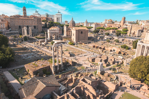 Rom: Colosseum Colosseum, Palatinkullen, Forum Romanum UpplevelseColosseum med standardtillträde och audioguide