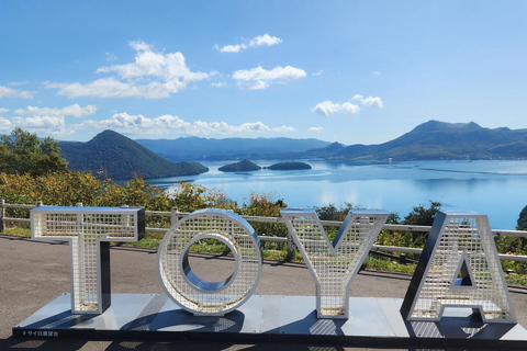 Lake Toya Fireworks, Farm & Showa-shinzan Tour